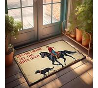 XYBH Tapis de sol « Shoes Live Like Someone Let The Gate Open ». Paillasson décoratif pour entrée ou extérieur (40 x 60 cm)