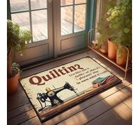 XYBH Tapis d'extérieur d'automne pour le matelassage de la porte d'entrée : Live Life By It, Keep Warm With It Paillasson amusant (40 x 60 cm)