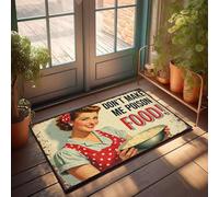 XYBH Tapis d'extérieur d'automne pour porte d'entrée Don'T Make Me Poison Food! Paillasson amusant (40 x 60 cm)