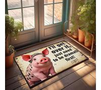 XYBH Tapis d'extérieur d'automne pour porte d'entrée I'Ll Get Over It, Just Need To Be Dramatic First ! Paillasson amusant pour l'extérieur (40 x 60 cm)