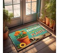 XYBH Tapis d'extérieur d'automne pour porte d'entrée, vous ne pouvez pas acheter le bonheur, mais vous pouvez acheter des plantes. Paillasson rigolo (50 x 80 cm)
