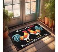 XYBH Tapis d'extérieur d'automne pour porte d'entrée « We Are More Than Bffs She'S My Accomplice, And I'm Her Alibi » Paillasson amusant (65 x 90 cm)