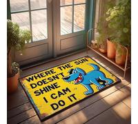 XYBH Tapis Shoes Where The Sun Doesn'T Shine, I Can Do It. Paillasson décoratif pour entrée, extérieur (40 x 60 cm)