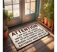 XYBH Things For Boys Room Attention: Out Of Order Until Further Notice. Paillasson Paillasson extérieur Entrée Dortoir Sweet Dortoir Paillasson (40 x 60 cm)