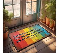 XYBH Things For Boys Room Get There Is Rea Roze, You Ald Why Abou Love Bu Is A Surane. Paillasson extérieur pour entrée de dortoir (50 x 80 cm)