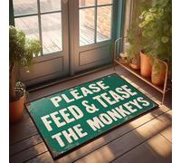 XYBH Things For Boys Room Please Feed & Tease The Monkeys Paillasson extérieur Entrée Dortoir Sweet Dortoir (50 x 80 cm)