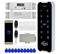 XYBkey Kit de système de contrôle d'accès étanche pour l'extérieur, serrure de porte à clavier tactile en métal RFID, ouvre-porte intelligent, verrou à boulon monté en surface, serrure électrique