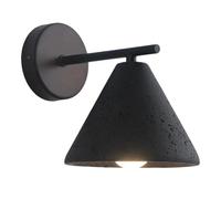 XYBZJP Applique murale en travertin noir de style industriel américain, luminaire mural créatif, douille E26 à une tête, applique décorative pour chambre, porche ou pièce de rangement