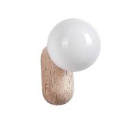 XYBZJP Applique murale en verre travertin jaune de style industriel nordique, culot G9, applique murale créative à une tête, luminaire décoratif pour chambre à coucher, coiffeuse, salon