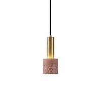 XYBZJP E27 Source de Lumière Plafonnier Suspension, Style Minimaliste Nordique Encastré Suspension, Support De Lampe en Métal Terrazzo Lustre Abat-Jour, Western Restaurant Bar Grenier Plafonnier