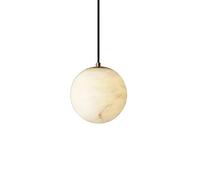 XYBZJP Luminaires de décoration à tête Unique à vis G9, Abat-Jour Rond en marbre, Suspension de Style Minimaliste Japonais, Magasin de vêtements, Centre Commercial, hôtel, lumière Suspendue