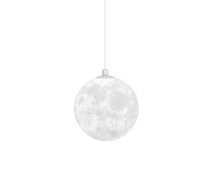 XYBZJP Lustre en Plastique en Forme de Lune, Lampe à Suspension à tête Unique à Base E27, plafonnier encastré de Style Moderne créatif, Lampe à Suspendre pour Salon d'étude pour Chambre d'enfant