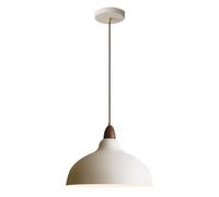 XYBZJP Suspension blanche moderne de 35 cm (13,7 po), luminaire suspendu décoratif en fer forgé pour îlot de cuisine, lustre en bois de style campagnard, luminaires de plafond pour salle à manger, bal