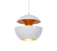 XYBZJP Suspension de style industriel américain, lustre à tête unique avec base E27, abat-jour de lampe suspendue en aluminium de personnalité créative, luminaires décoratifs de librairie de couloir d