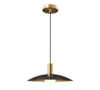 XYBZJP Suspension de style industriel, douille E26, abat-jour en cuivre de 33 cm (13 pouces), luminaire décoratif pour îlot de cuisine, salon ou salle à manger.