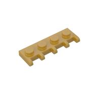 XYEIUGO Gobricks Plaque de charnière 1 x 4 avec 5 griffes sur le côté 10 pièces GDS-M348 4315 Jouet classique en vrac MOC Couleur : Or nacré 297