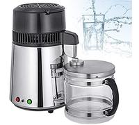 XYEJL 750W Machine à Eau distillée,304 Acier Inoxydable d'eau Distiller,Home purificateur d'eau Filter avec Carafe en Verre,pour la Maison,Bureau,Laboratoires,Hôpitaux,Silver