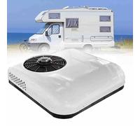 XYEJL Climatiseur 12V/24V CC,Climatiseur De Toit éLectrique Universel pour Camion De Camping-Car,Climatiseur De Camping-Car IntéGré Monté sur Le Dessus,Unité AC-Refroidissement,White-24V