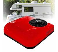 XYEJL Climatiseur De Toit DC 24V/12V pour Véhicule Récréatif |climatiseur De Toit pour Camion |Froid Seul | Unité De Climatisation pour Van Et Bateau 12V/24V pour Automobile,Camping Car,Red-12V