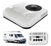 XYEJL Climatiseur De Toit pour Camping-Car DC 12v/24v, Refroidissement à Haute Efficacité Uniquement, Climatiseur De Stationnement Faible Bruit pour Voiture, Camping-Car, Camion,White-24V