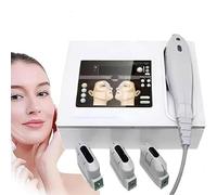 XYEJL HIFU Appareil De Beauté pour Soins du Visage À Domicile - Machine Raffermissement Cutané en 40 Min | Réduction Double Menton & Rides du Cou | sans Temps de Récupération,3Heads