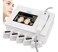 XYEJL HIFU Appareil De Beauté pour Soins du Visage À Domicile - Machine Raffermissement Cutané en 40 Min | Réduction Double Menton & Rides du Cou | sans Temps de Récupération,5Heads