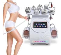 XYEJL Machine De Cavitation sous Vide 80k, Machine D'élimination De La Cellulite sous Vide RF, Machine De Perte De Poids EMS De Photorajeunissement D'élimination des Graisses 9 en 1,B