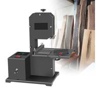 XYEJL Scie à Ruban Établi Professionnelle 800W | Hauteur de Coupe Max 70mm | Largeur de Coupe de 90 mm | Coupes Courbes/Droites | Table Métal Réglable 0-45° | Idéale Atelier Bois & DIY