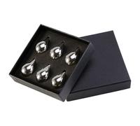 xyensy Lot de 6 blocs à glace réutilisables en métal en forme de goutte - Pour pendaison de crémaillère, fête des pères, limonade, vin, jus de fruits, bière