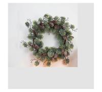 XYFGSBHQ Artificial Christmas Vine Hanging Flowers for Wall Decoration Rattan Fake Plants Leaves Garland Romantic Wedding Home Decoration(Pine Garland 40cm)