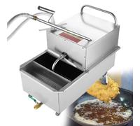 XygZythror Chariot De Filtre à Huile Mobile, SystèMe De Filtration en Acier Inoxydable, pour Un Filtrage Rapide dans Les Restaurants, SupermarchéS Et Magasins