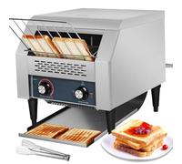 XygZythror Grille-Pain Industriel Robuste en Acier Inoxydable, Grille Pain Toaster Convoyeur Professionnel Acier Inoxydable, pour Bagel, Croissant, Restaurant
