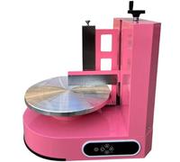 XygZythror Machine à Glacer Les GâTeaux 4-12 Pouces, Machine à Lisser CrèMe à Faible Bruit, Plateau Tournant avec Grattoir RéGlable, pour GâTeaux Et Pains Pink