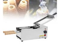XygZythror Rouleau De CheminéE à Pain De CrèMe GlacéE, Four éLectrique pour Cornets De Glace, Machine à Gaufrettes pour Usage Commercial Et Domestique