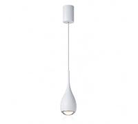 XYHAZCSM Mini suspension réglable en forme de goutte d'eau rétractable, mini lampe suspendue LED minimaliste moderne 7 W, lampe pendante for comptoir de bar, chambre à coucher, salle à manger(White)
