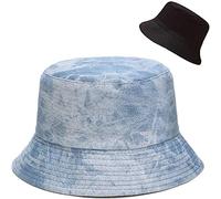 XYIYI Bobs Chapeau en Jean Bleu Réversible Seau Chapeau Pêche Chapeau De Soleil pour Femmes Filles