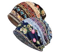 XYIYI Femmes Chapeau de Chimio Coton Bonnet Chapeau Turban Couvre-Chef Head Wraps (Multicolore)