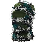 XYIYI Vert Armée Masque de Ski à Cagoule Distressed Balaclava Facial Plein Visage Tricoté Balaclava Hiver Coupe Vent Chauffe Cou pour Femmes Hommes