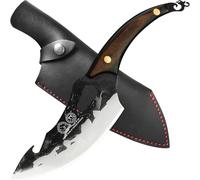 XYJ Full Tang 6.5 Inch Slice Knife Come with Sleeves Grinding Stone Mini Knife Outdoor Cooking Knife Opener Outdoor Knife