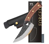 XYJ Full Tang 6 Inch Boning Fillet Knife Outdoor Fishing Cooking Steak Knife with Carry Sheath High Carbon Steel Blade Comfortable Grip