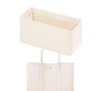 XYJG Organisateur de sac à main en soie pour Hermes Garden Party 26/30/36/49, pochette de rangement, Insert de sac de luxe (GP36, Craie)