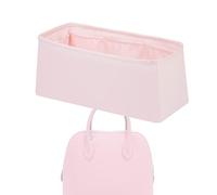 XYJG Silk Bag Organiser Insert Fits Bolide Mini/21/25/27/30/31/35/45 Bags, Luxury Handbag Organiser &Tote Shaper Insert (1923-Mini, Pink)