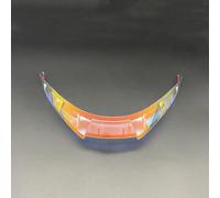 XYJTC Moto Aileron arrière de rechange for casque AGV K6 (transparent)(Clear Revo Red)