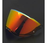 XYJTC Moto Visière de casque de moto for LS2 MX701, visière teintée anti-rayures de remplacement, lentille de protection de style, accessoires de casque multicolores, E Or Rouge(E Gold Red)