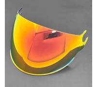 XYJTC Moto Visière de casque de moto for LS2 OF562, visière teintée anti-rayures de remplacement, lentille de protection de style, options multicolores, accessoires de casque, F coloré(E Gold Red)