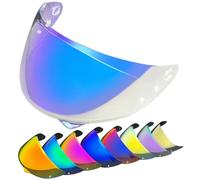 XYJTC Moto Visière de casque de moto HJ-34P de remplacement for HJC C10. Protection UV compatible avec HJC C10 (transparente)(Revo Clear Blue)