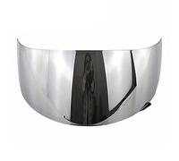 XYJTC Moto Visière de casque de moto intégrale anti-UV amovible for LS2 FF352/FF351/FF369/FF384, protection UV amovible (jaune)(Silver Plated)