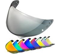 XYJTC Moto Visière de casque moto HJ-34P remplacement for HJC C10. Protection UV compatible avec (transparente)(Light Black)