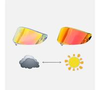 XYJTC Moto Visière de casque photochromique for casque de moto AGV K1S/K3SV/K5/K5S/K6/K6S Pista GPR/GPRR Corsa R (K1 transparent)(K6 Revo Red)