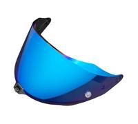 XYJTC Moto Visière de casque R2R for KYT Shield PRO, protection UV, coupe-vent (argentée, for la journée)(Ice Blue-for Day)